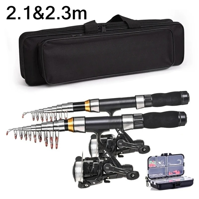 Fishing Equipment For Kids - BRAVMAK 2.1/2.3 mTelescópica Vara de Pesca