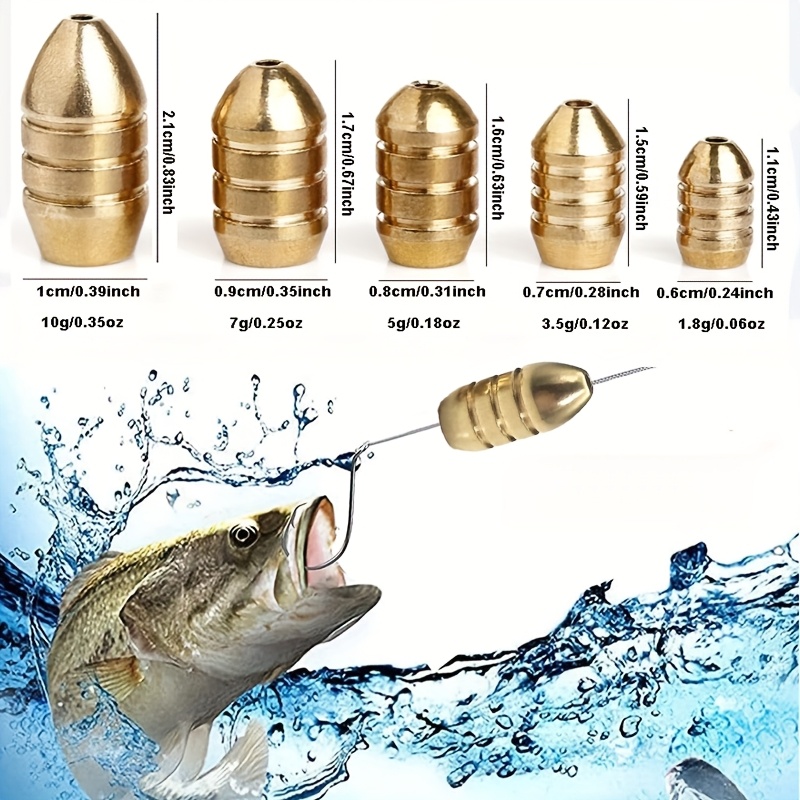 Atacado 50 Peças Chumbadas de  - Freshwater Fishing Kit avaliação e preço