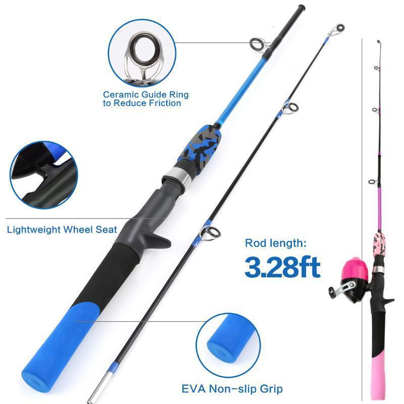 Luya vara de pesca engrenagem  - Fishing Equipment For Kids avaliação e preço