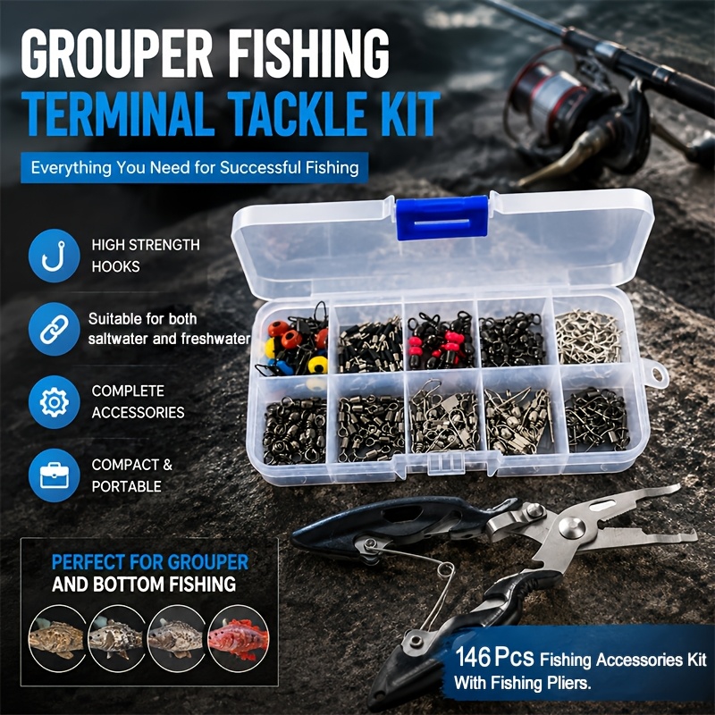 Kit de Acessórios de Pesca com - Freshwater Fishing Kit avaliação e preço