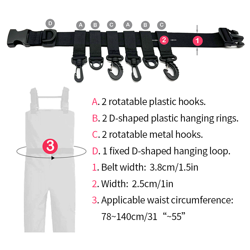 Cinto de Pesca Ajustável Shawt - Surf Fishing Equipment avaliação e preço