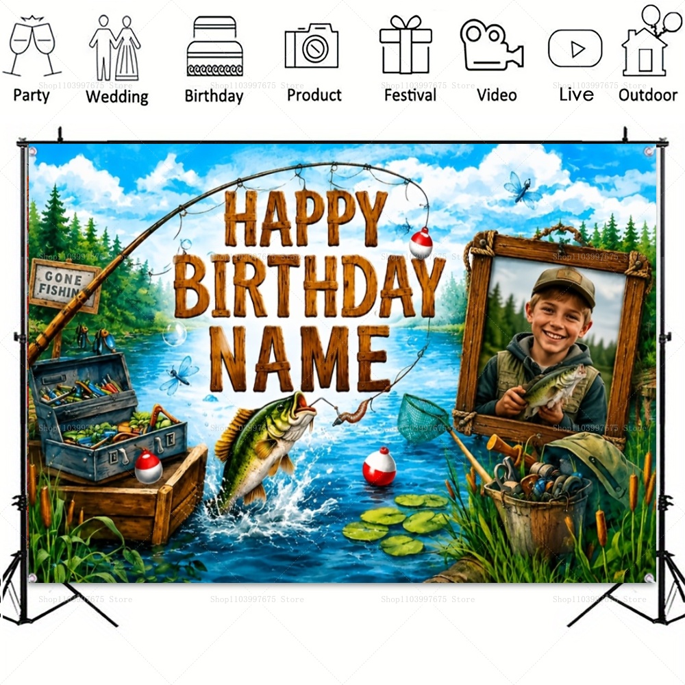 Cenários personalizados com fo - Fishing Equipment For Kids avaliação e preço