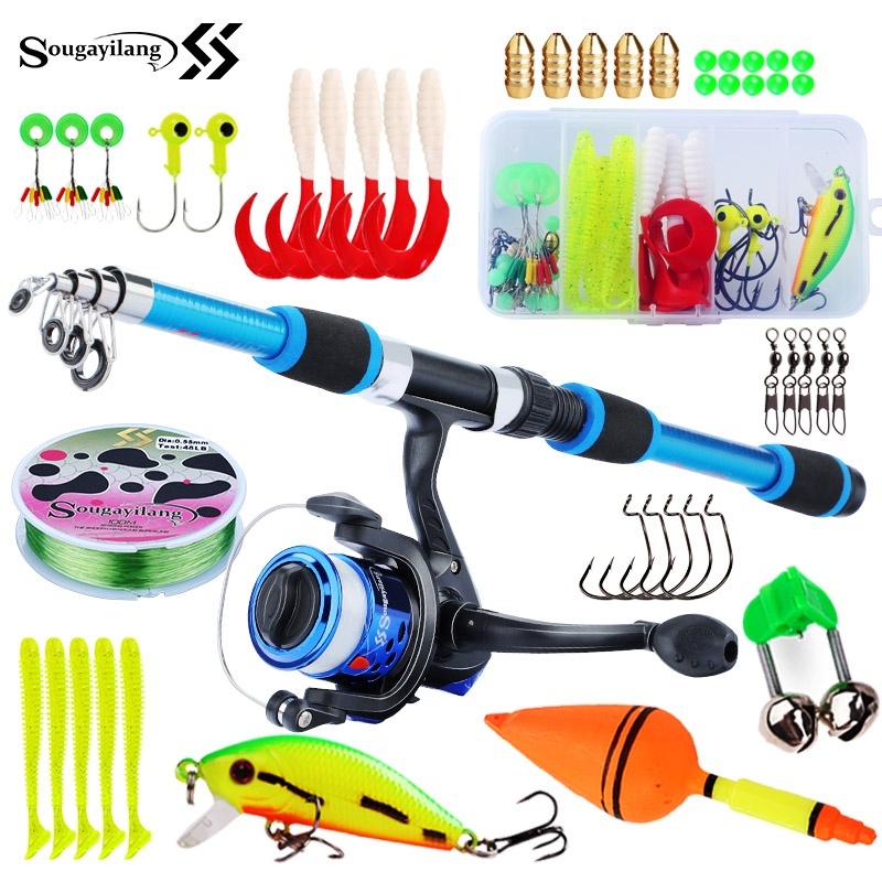 Sougayilang conjunto de vara d - Fishing Equipment For Kids avaliação e preço